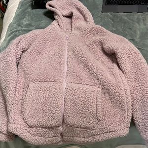 Cute pink Sherpa jacket